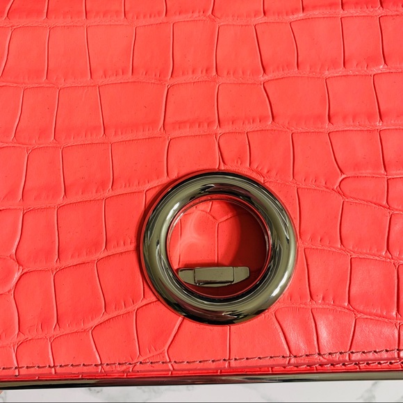 Alexander Wang Pink Croc Shoulder Bag - Picture 3 of 8